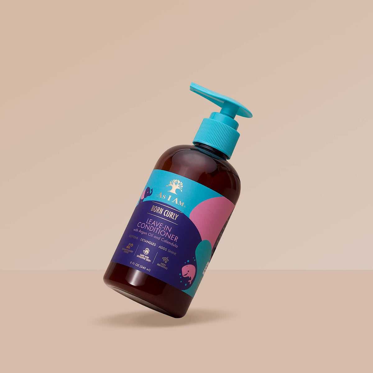 As I Am Born Curly Leave-In Conditioner — back of bottle with ingredients