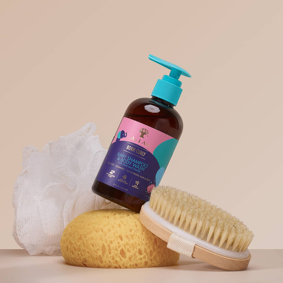 As I Am Born Curly Baby Shampoo & Body Wash — product texture and consistency