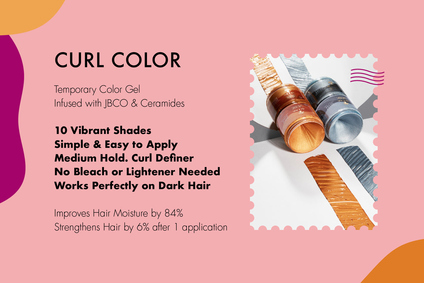 Curl Color Postcard