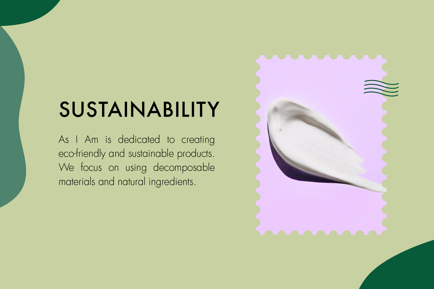 Sustainability postcard