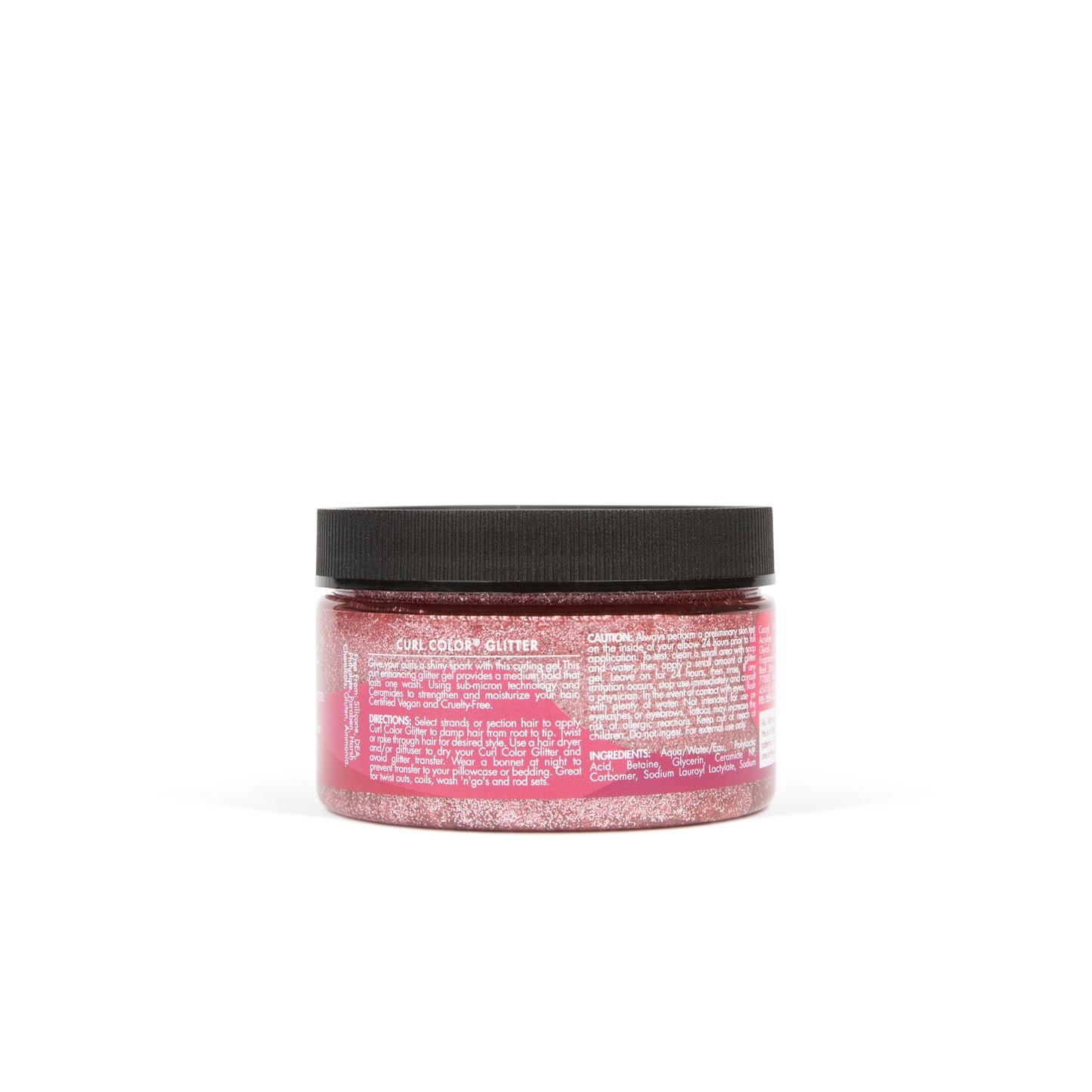 curl color glitter cosmic pink