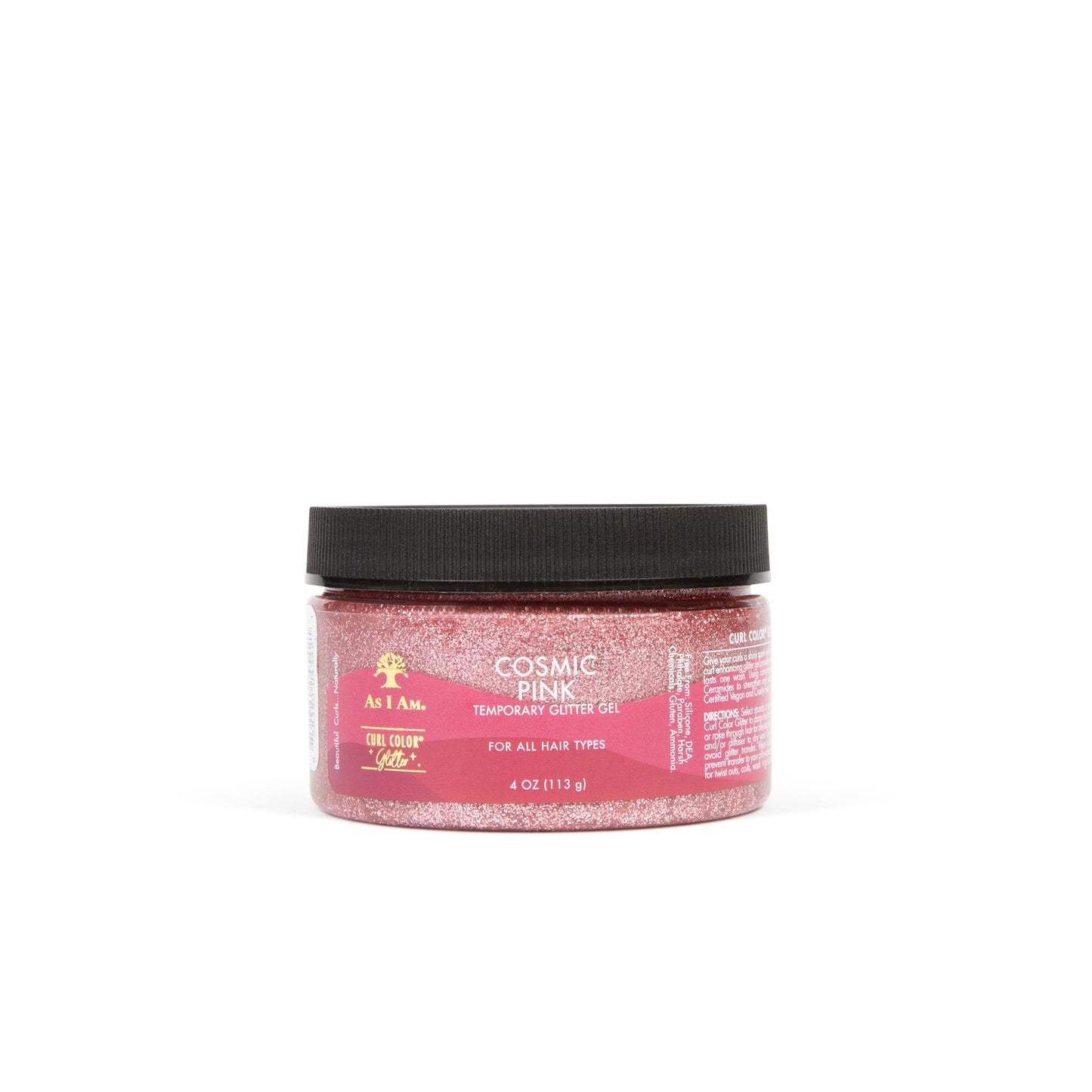 curl color glitter cosmic pink