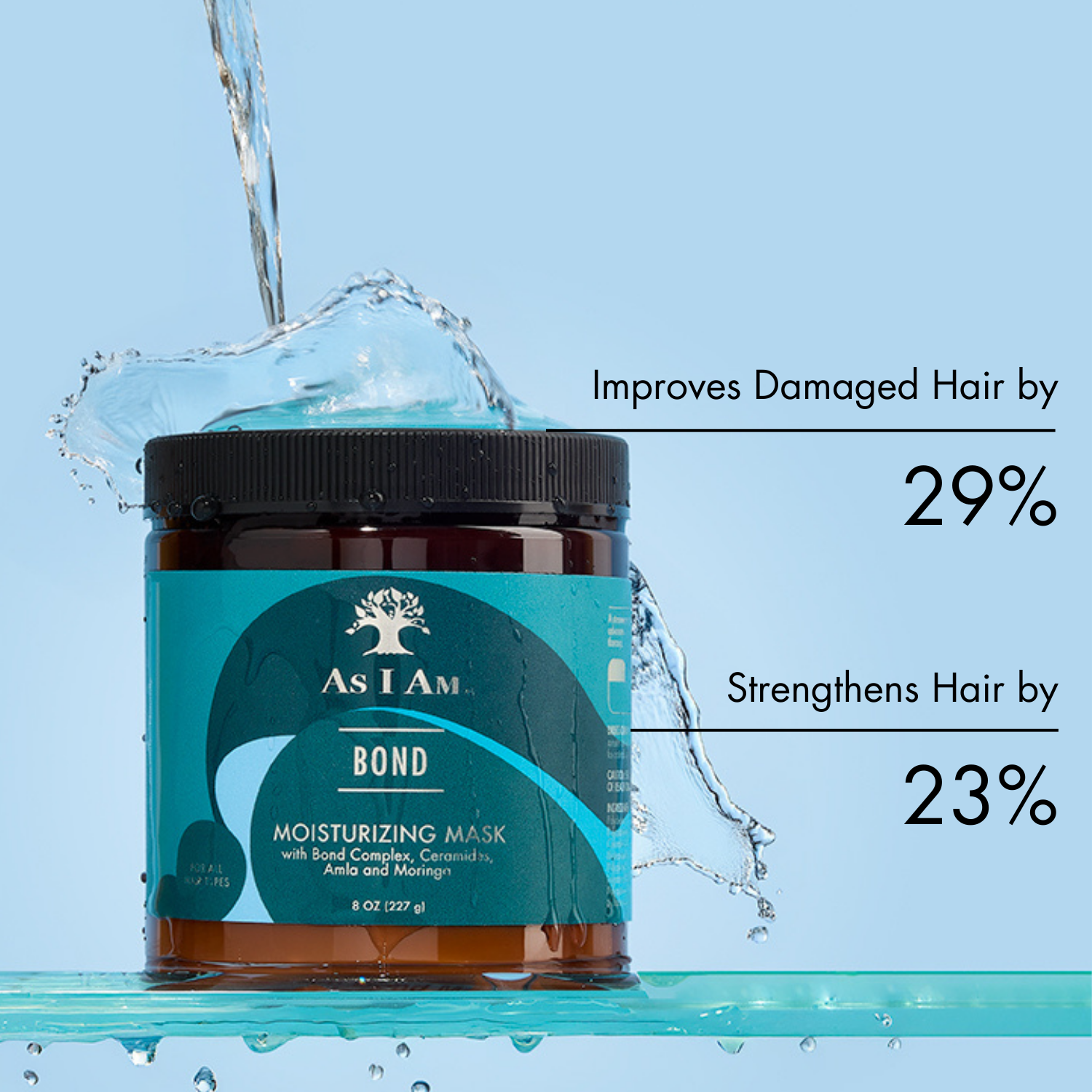 Bond Mask by As I Am – A deep-conditioning treatment that repairs and strengthens hair from within. Enriched with moisturizing ingredients, this mask helps restore damaged hair, improving elasticity and leaving it smooth, hydrated, and revitalized.