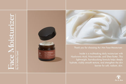 Face moisturizer postcard
