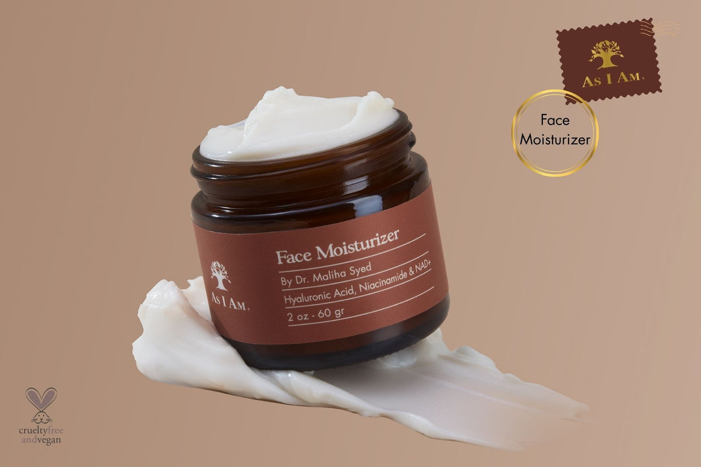 Face moisturizer postcard
