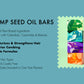 Hemp seed oil bars postcard