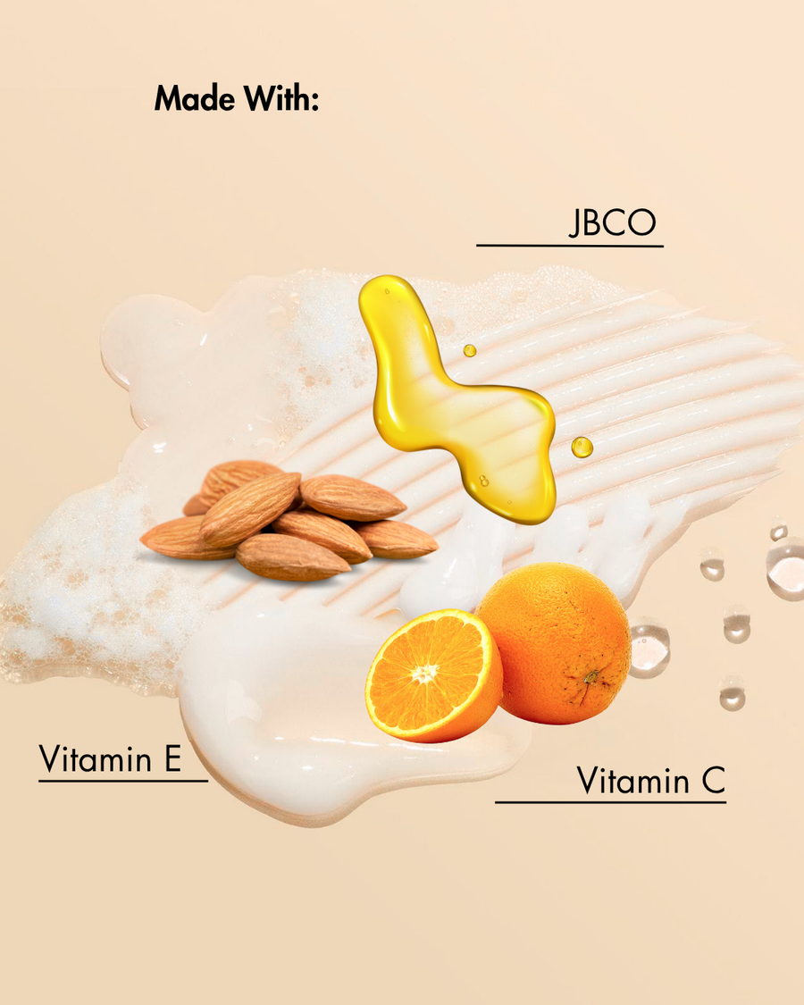 Ingrediente As I Am Jamaican Black Castor Oil CoWash: JBCO, vitamina C și vitamina E