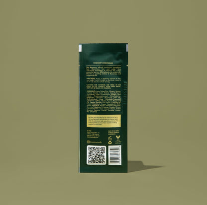 AS I AM Rosemary Conditioner in a 1 oz sachet, featuring a rich, creamy texture—formulated to deeply moisturize, strengthen, and detangle while promoting hair growth, reducing breakage, and soothing the scalp.