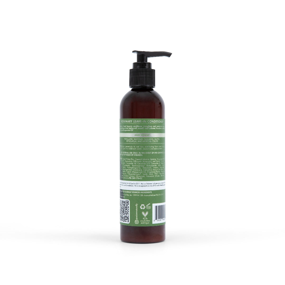 As I Am Rosemary Leave-In Conditioner – Infused with biotin and rosemary to nourish, strengthen, and hydrate hair. Lightweight formula for smooth, healthy curls and coils. 8 fl oz bottle.