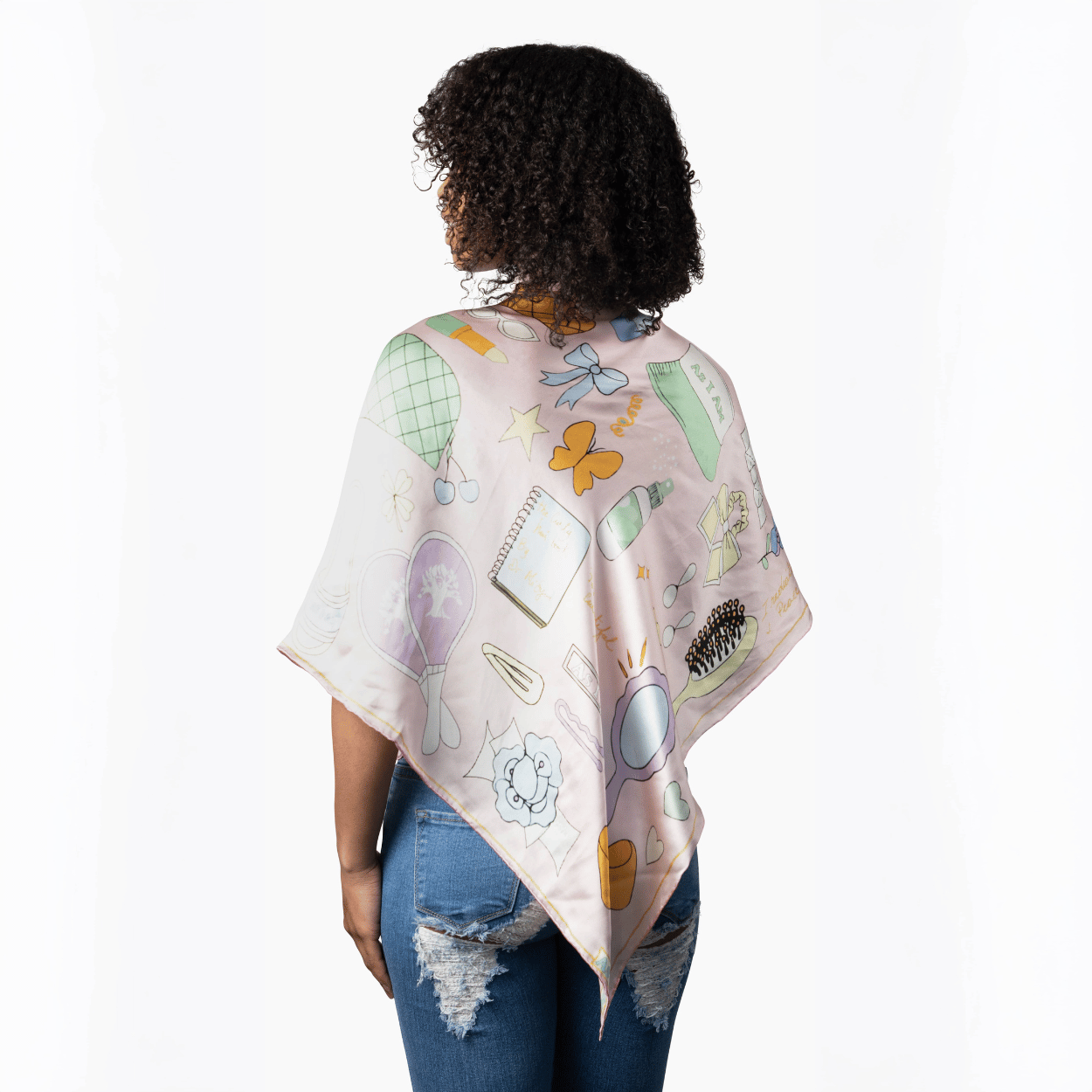 as i am scarf on model