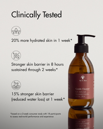 As I Am Gentle Cleanser — in-use application
