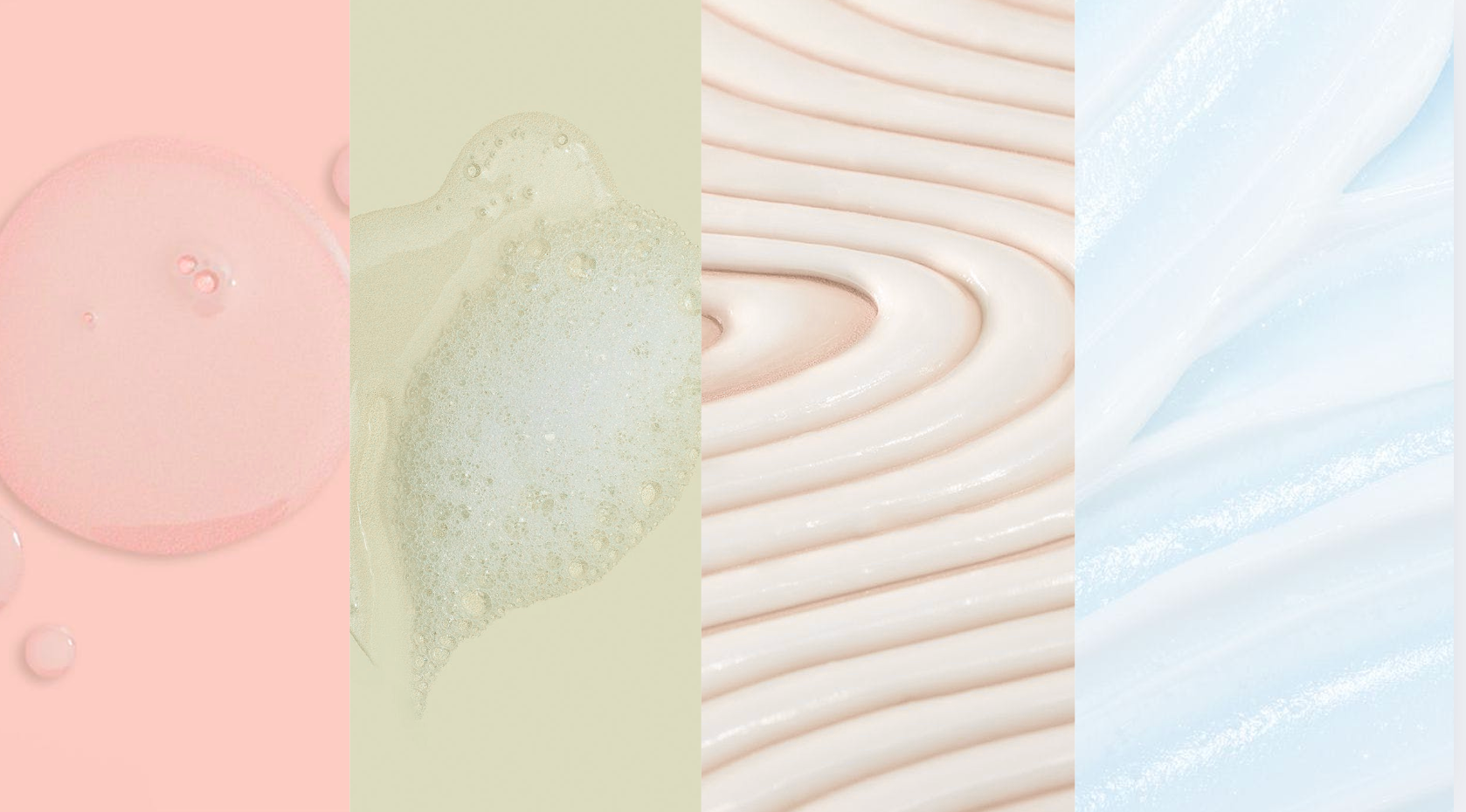 Four different textures arranged in a row on a light background