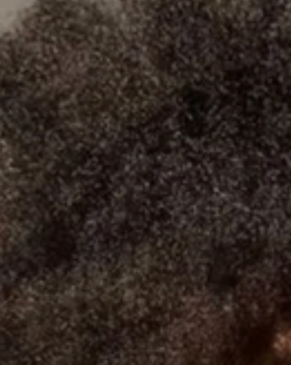 Close-up of brown textured hair